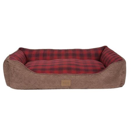 CAROLINA PET COMPANY Carolina Pet 0PP0304-RED Pendleton Pet Classics Kuddler Bed - Red Ombre Plaid; Extra Large 0PP0304-RED